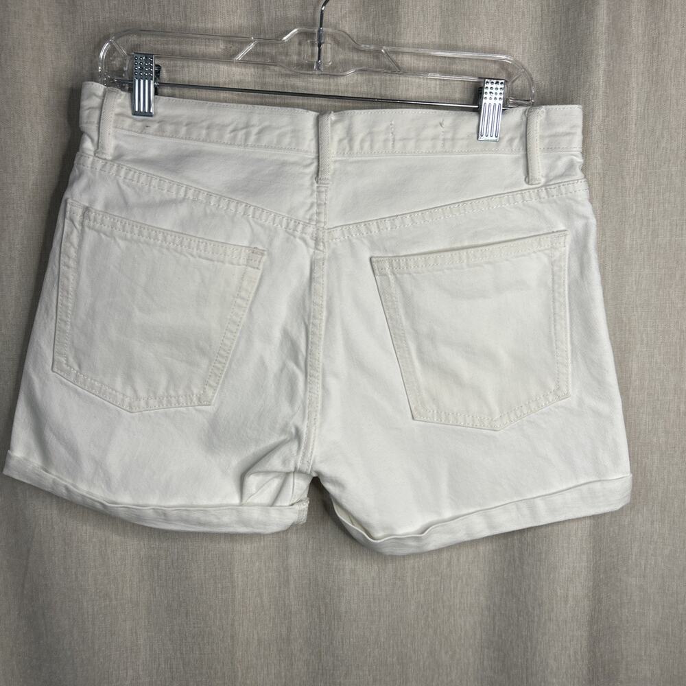 GAP 1969 Sexy Boyfriend Cuffed Women’s Shorts White - Size 26 - Picture 2 of 6